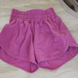 Lululemon Pink Athletic Shorts with Elastic Waistband